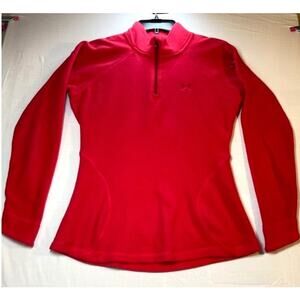 Under Armour Pink Quarter‑Zip Long Sleeve • Size Small Athletic Performance Top